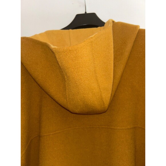 Sezane Dudley Cape Women’s Hooded OS NWT Mustard Wool - Picture 8 of 12